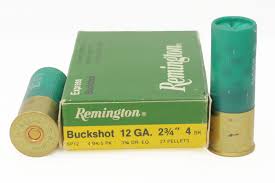 A standard 00 buckshot load is nine pellets. Remington 12 Gauge 2 3 4 In 4 Bk Express Buckshot Trade Ammo 5 Box Sportsman S Outdoor Superstore