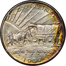 1937 D Oregon Trail 50c Ms Silver Commemoratives Ngc