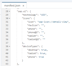 manifest json konfiguration einer