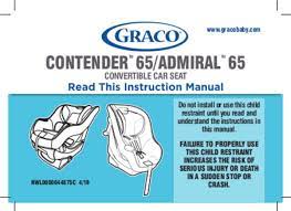 Graco Admiral 65 User Manual English