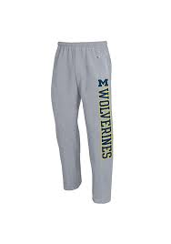 Champion Michigan Wolverines Mens Grey Open Sweatpants 14750704