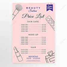 cosmetics beauty salon linear draft