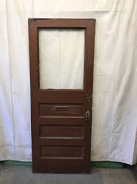 Salvaged Wood Vintage Door 1 2 Glass