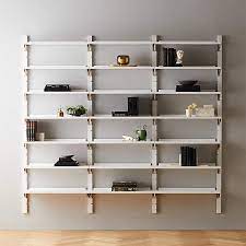 High Gloss Triple Modular Wall Shelf