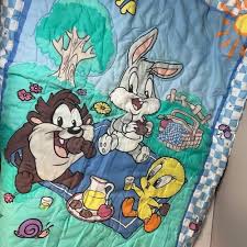 Vtg Baby Looney Tunes Picnic Crib