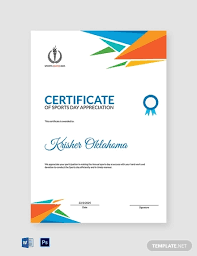 28 Examples Of Sports Certificate In Publisher Word