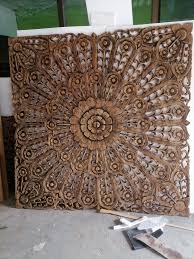 Wood Carving Mandala Art Asian Art