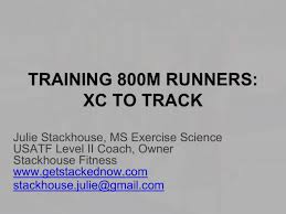 training 800m runners xc to track