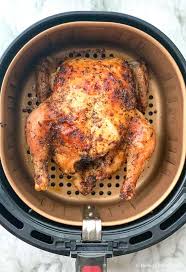 Place chicken in ovenproof baking dish. Air Fryer Whole Chicken Belle Of The Kitchen