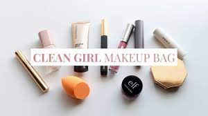 clean makeup bag minimalist