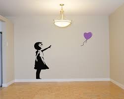 Banksy Girl Balloon Silhouette Wall Art