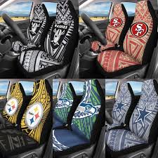 Football Tribal Car Seat Covers Set Of