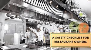 kitchen equipment a safety checklist