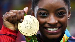 simone biles grabbed her gold medal