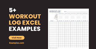 workout log excel 5 exles format