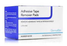 cal adhesive tape remover pads for