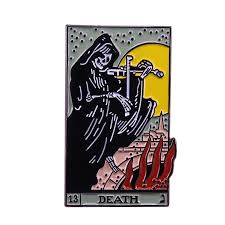 It means endings and beginnings, like the fool or the magician. Death Tarot Card Enamel Pin Skull Playing Violin Inspired Brooch Gift Witch Gypsy Fortune Teller Goth Badge Brooches Aliexpress