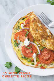 15 mins veggie omelette recipe naive