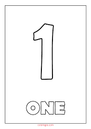 The second icon is labeled print. Printable Number 1 One Coloring Page Pdf For Kids