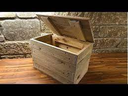 Storage Box From Reclaimed Pallet Wood