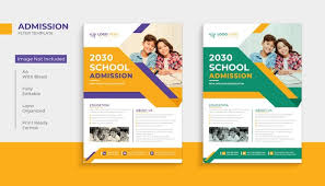 kids education flyer template design