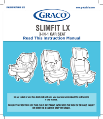 User Manual Graco Slimfit Lx English