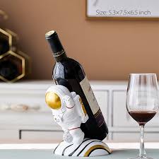 Astronaut Wine Bottle Holder Resin