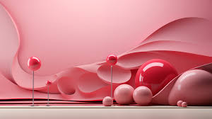 abstract 3d pink wallpaper ultra hd 4k