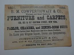 victorian trade card cowperthwait