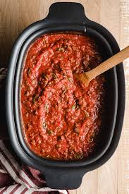 crock pot spaghetti sauce with ground