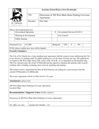 parking lease template forms