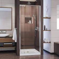 Framed Pivot Shower Door In Chrome