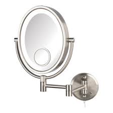 jerdon oval led lighted makeup mirror