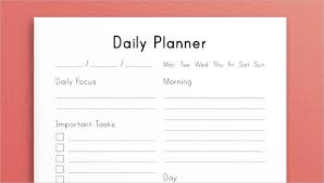 111 Daily Planner Templates Free Sample Example Format
