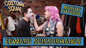 edward scissorhands makeup tutorial