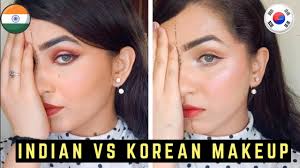 indian vs korean makeup tutorial