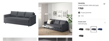 Ikea 3 Seat Sofa Bed Furniture Home