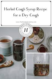 herbal cough syrup recipe for a dry