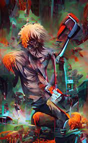 I had an AI generate an image based on the phrase “Chainsaw Man” : r/ ChainsawMan