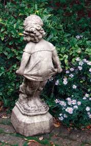 Large Victorian Girl Stone Statue