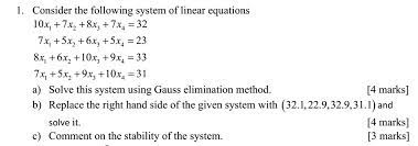Linear Equations 10x 7xz 8x3 7x4
