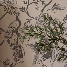 Chinoiserie Wall Stencil Pattern Home