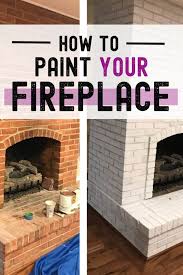 To Paint A Red Brick Fireplace White