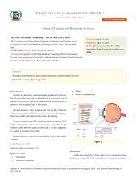 basics of anatomy and physiology of cornea