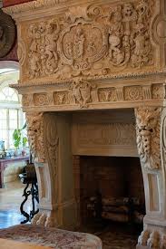 carved limestone fireplace mantels