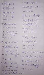 linear equation sums for class 7