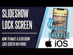 make slideshow lock screen background