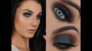 dark teal smokey eye tutorial