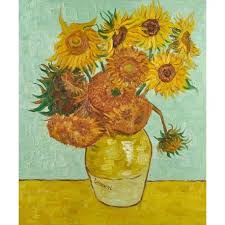 Van gogh imagined madame roulin flanked by two sunflower paintings to form a triptych—the virgin mary framed by vibrant bouquets. Vase With Twelve Sunflowers By Vincent Willem Van Gogh Oil