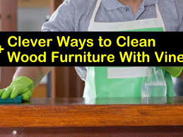 to clean wood furniture with vinegar